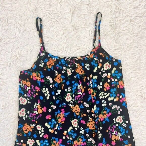 Cabi Carefree Women’s Cami Top Black Colorful Floral Print Tank Top Size Small - Picture 2 of 12